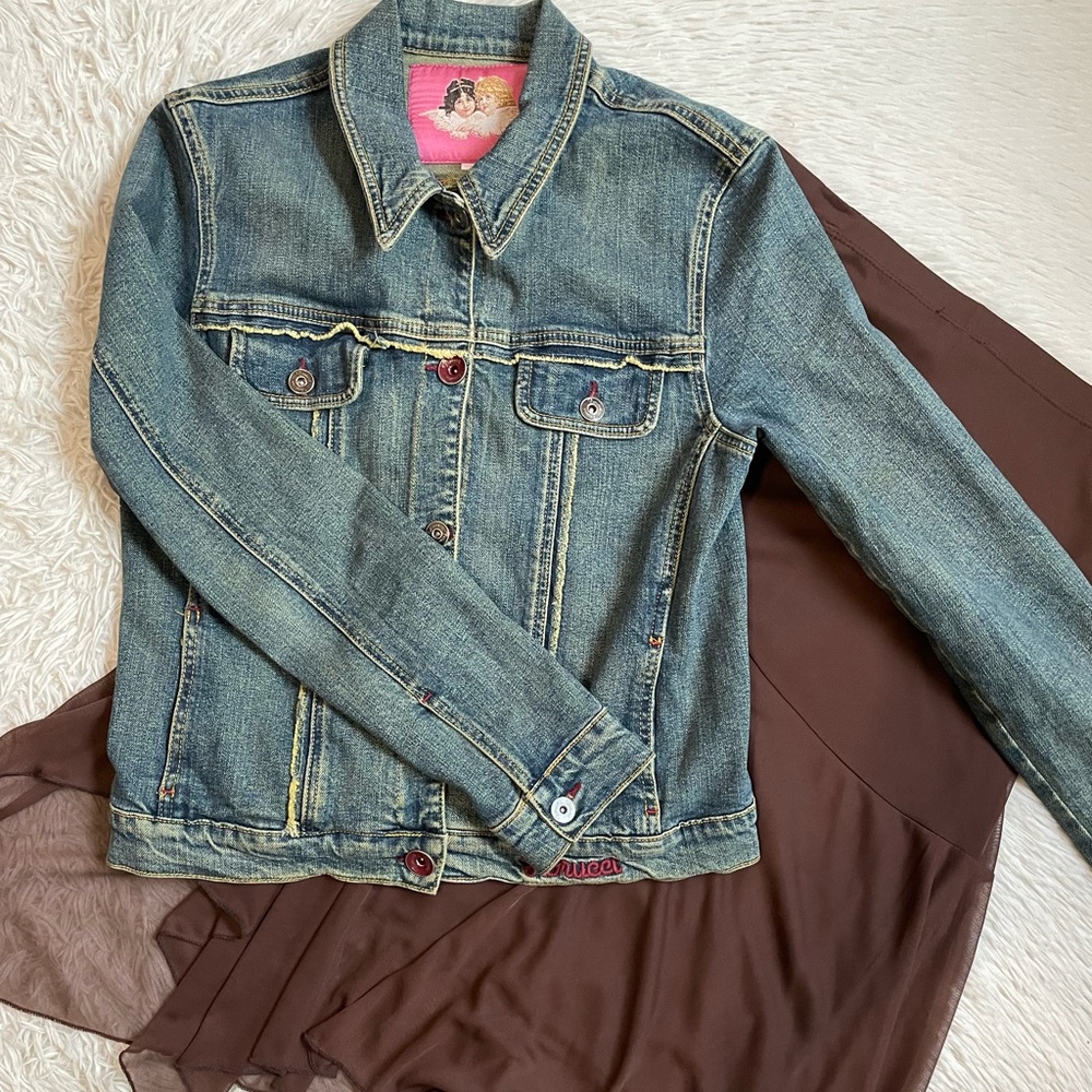 Vintage y2k Fiorucci floral denim jacket - Picture 16 of 17